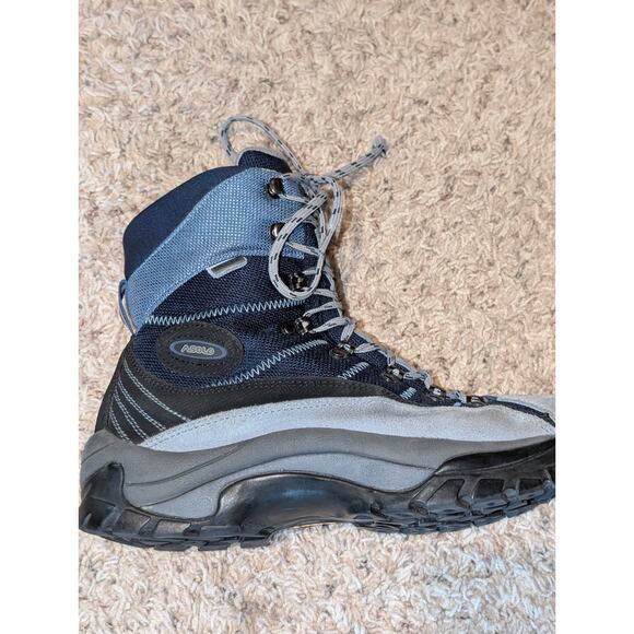 ASOLO Hiking Boots Womens 8 Blue Gray Calf High Gore Tex Romania Lady Trail - Picture 9 of 9